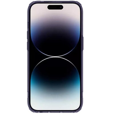 TPU чохол Nillkin Nature Pro Magnetic для Apple iPhone 14 Pro (6.1") Темно-фіолетовий (прозорий)
