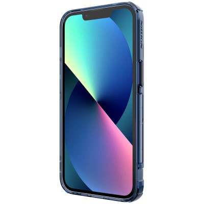 TPU чохол Nillkin Nature Pro Magnetic для Apple iPhone 15 Plus (6.7") Синій (прозорий)