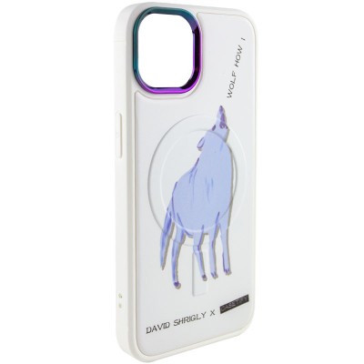 TPU+PC чохол Funny pictures with MagSafe для Apple iPhone 12 Pro / 12 (6.1") Wolf