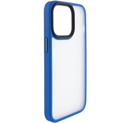 TPU+PC чохол Metal Buttons для Apple iPhone 15 (6.1") Блакитний
