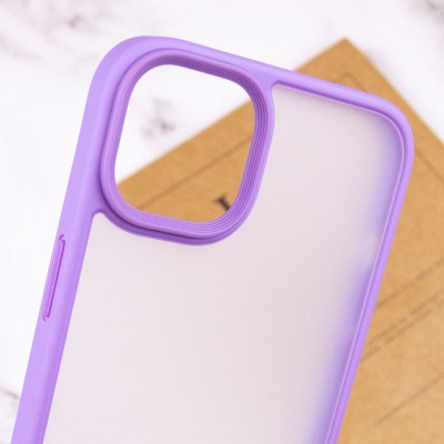 TPU+PC чохол Metal Buttons для Apple iPhone 15 (6.1") Бузковий TPU+PC чохол Metal Buttons для Apple iPhone 15 (6.1") Бузковий
