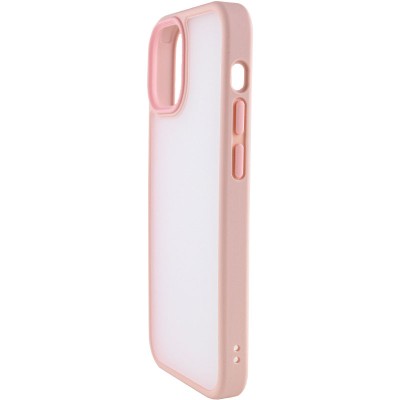 TPU+PC чохол Metal Buttons для Apple iPhone 15 (6.1") Рожевий
