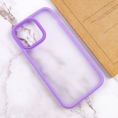 TPU+PC чохол Metal Buttons для Apple iPhone 15 Pro (6.1") Бузковий