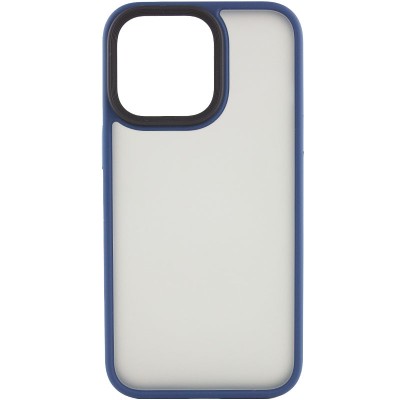 TPU+PC чохол Metal Buttons для Apple iPhone 15 Pro (6.1") Синій