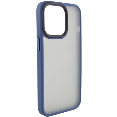 TPU+PC чохол Metal Buttons для Apple iPhone 15 Pro (6.1") Синій