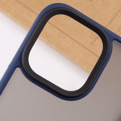 TPU+PC чохол Metal Buttons для Apple iPhone 15 Pro (6.1") Синій