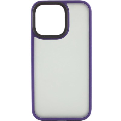 TPU+PC чохол Metal Buttons для Apple iPhone 15 Pro (6.1") Темно-Фіолетовий
