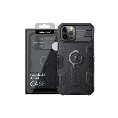 TPU+PC чохол Nillkin CamShield Armor no logo (шторка на камеру) для Apple iPhone 13 Pro (6.1") Чорний