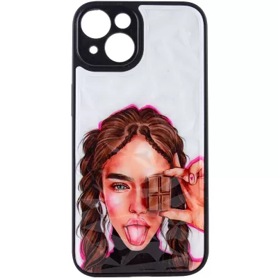 TPU+PC чохол Prisma Ladies для Apple iPhone 14 (6.1") Chocolate