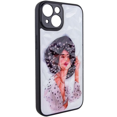 TPU+PC чохол Prisma Ladies для Apple iPhone 14 (6.1") Girl in a hat