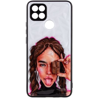 TPU+PC чохол Prisma Ladies для Oppo A15s / A15 Chocolate