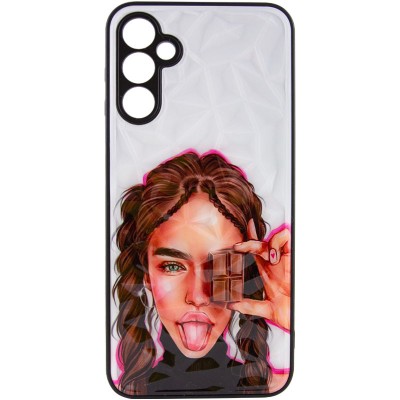TPU+PC чохол Prisma Ladies для Samsung Galaxy A04s Chocolate