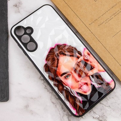 TPU+PC чохол Prisma Ladies для Samsung Galaxy A04s Chocolate