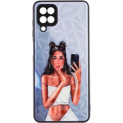 TPU+PC чохол Prisma Ladies для Samsung Galaxy M53 5G Black in White
