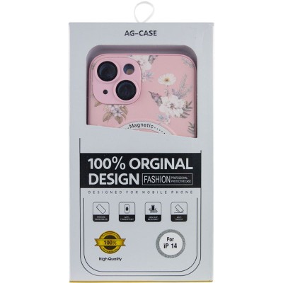TPU+PC чохол Secret Garden with MagSafe для Apple iPhone 14 (6.1") Pink TPU+PC чохол Secret Garden with MagSafe для Apple iPhone 14 (6.1") Pink