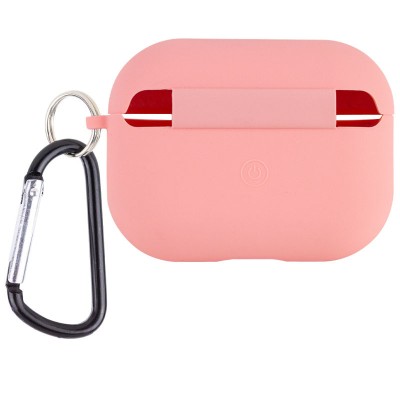 Силіконовий футляр з мікрофіброю для навушників Airpods Pro 2 / Pro Рожевий / Pink