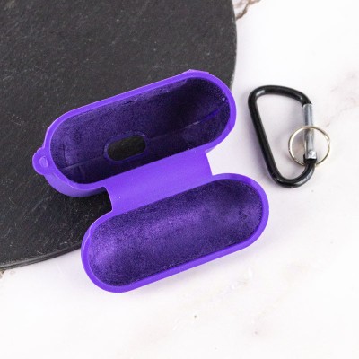 Силіконовий футляр з мікрофіброю для навушників Airpods Pro 2 / Pro Фіолетовий / Ultra Violet