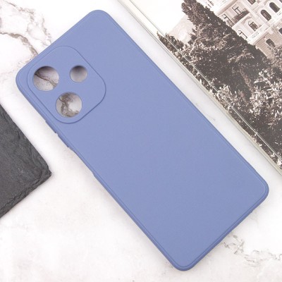 Силіконовий чохол Candy Full Camera для Infinix Hot 30i Блакитний / Mist blue
