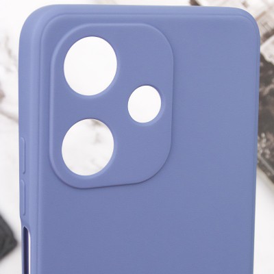Силіконовий чохол Candy Full Camera для Infinix Hot 30i Блакитний / Mist blue