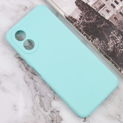 Силіконовий чохол Candy Full Camera для Oppo A58 4G Бірюзовий / Turquoise