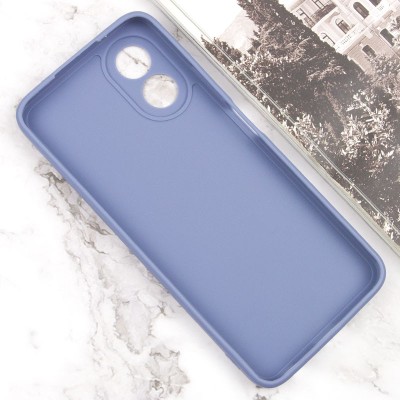 Силіконовий чохол Candy Full Camera для Oppo A58 4G Блакитний / Mist blue