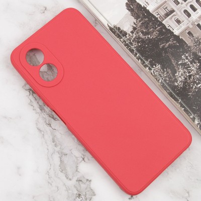 Силіконовий чохол Candy Full Camera для Oppo A58 4G Червоний / Camellia