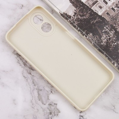 Силіконовий чохол Candy Full Camera для Oppo A78 4G Бежевий / Antigue White