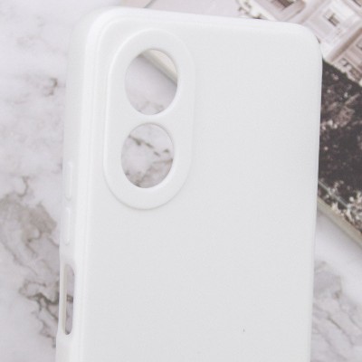 Силіконовий чохол Candy Full Camera для Oppo A98 Білий / White