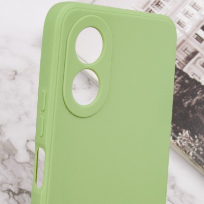 Силіконовий чохол Candy Full Camera для Oppo A98 Фісташковий