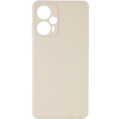 Силіконовий чохол Candy Full Camera для Xiaomi Poco F5 / Note 12 Turbo Бежевий / Antigue White