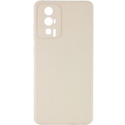 Силіконовий чохол Candy Full Camera для Xiaomi Poco F5 Pro Бежевий / Antigue White