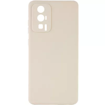 Силіконовий чохол Candy Full Camera для Xiaomi Poco F5 Pro Бежевий / Antigue White