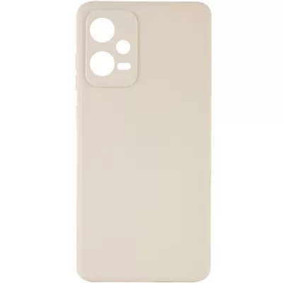Силіконовий чохол Candy Full Camera для Xiaomi Poco X5 5G / Note 12 5G Бежевий / Antigue White
