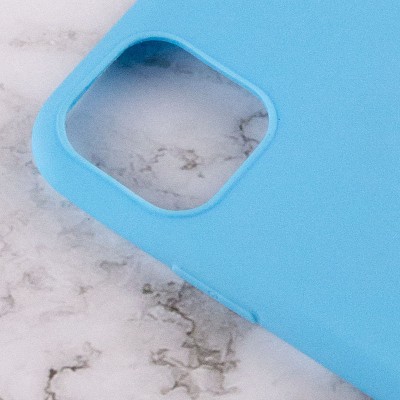 Силіконовий чохол Candy для Apple iPhone 14 Plus (6.7") Блакитний