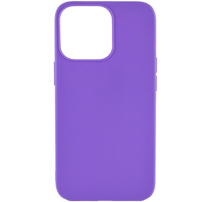 Силіконовий чохол Candy для Apple iPhone 14 Pro Max (6.7") Бузковий