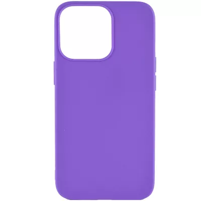 Силіконовий чохол Candy для Apple iPhone 14 Pro Max (6.7") Бузковий