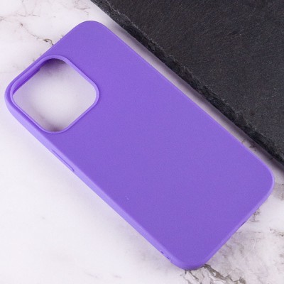 Силіконовий чохол Candy для Apple iPhone 14 Pro Max (6.7") Бузковий