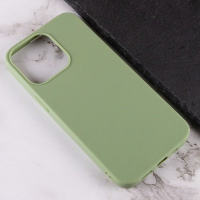 Силіконовий чохол Candy для Apple iPhone 14 Pro Max (6.7") Фісташковий