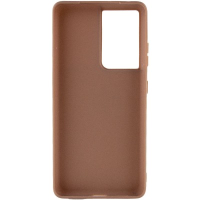Силіконовий чохол Candy для Samsung Galaxy S21 Ultra Коричневий