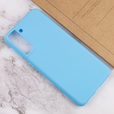 Силіконовий чохол Candy для Samsung Galaxy S21+ Блакитний