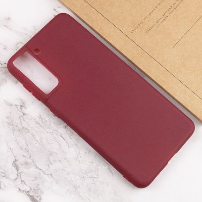 Силіконовий чохол Candy для Samsung Galaxy S21+ Бордовий
