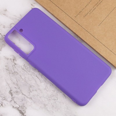Силіконовий чохол Candy для Samsung Galaxy S21+ Бузковий