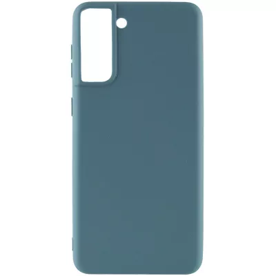 Силіконовий чохол Candy для Samsung Galaxy S21+ Синій / Powder Blue