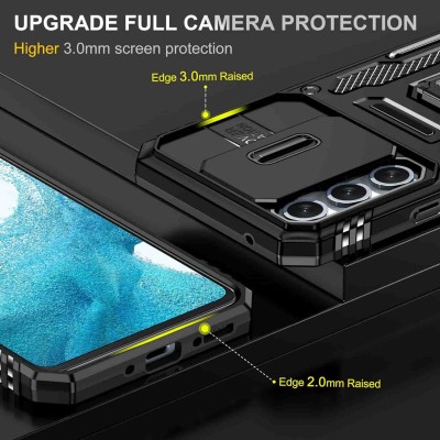 Ударостійкий чохол Camshield Army Ring для Samsung Galaxy A34 5G Чорний / Black