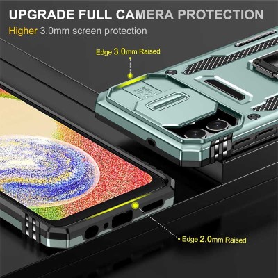 Ударостійкий чохол Camshield Army Ring для Samsung Galaxy A05 Зелений / Light Green
