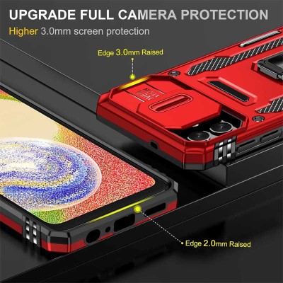 Ударостійкий чохол Camshield Army Ring для Samsung Galaxy A05 Червоний / Red