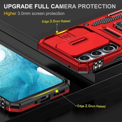 Ударостійкий чохол Camshield Army Ring для Samsung Galaxy A34 5G Червоний / Red