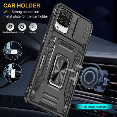 Ударостійкий чохол Camshield Army Ring для Samsung Galaxy M53 5G Чорний / Black