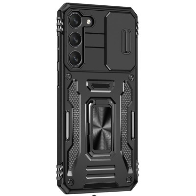 Ударостійкий чохол Camshield Army Ring для Samsung Galaxy S23 Чорний / Black