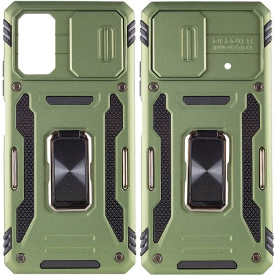 Ударостійкий чохол Camshield Army Ring для Xiaomi Poco F5 / Note 12 Turbo Оливковий / Army Green Ударостійкий чохол Camshield Army Ring для Xiaomi Poco F5 / Note 12 Turbo Оливковий / Army Green